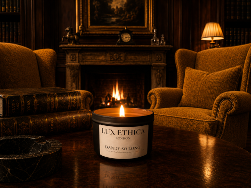 scented candle in a room